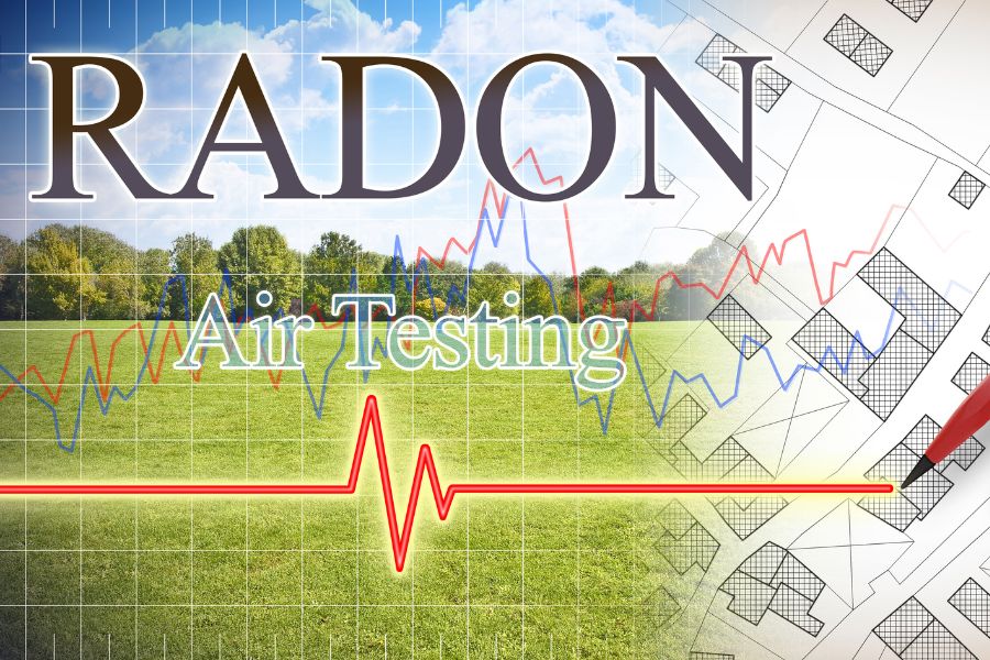 Radon air testing